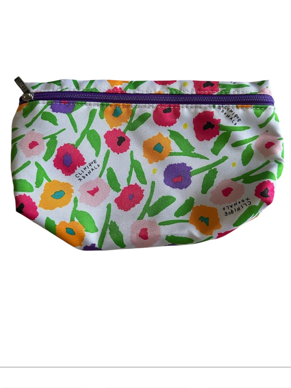 Clinique x Donald Standard Size Floral Makeup Bag